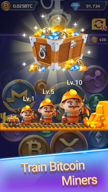 the screenshot on the game Bitcoin Master