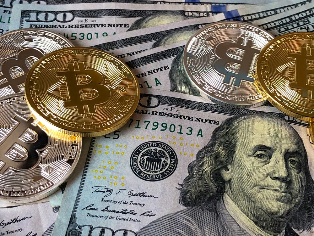 Bitcoins, dollars in denominations of $100