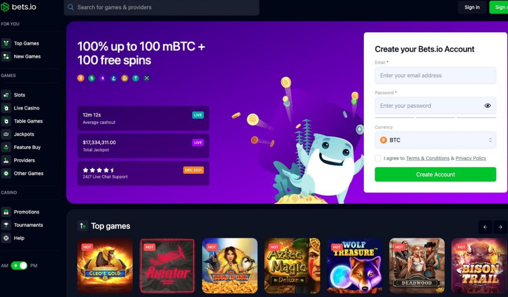 Bets.io – Top Crypto Gambling Platform With Exciting Bonus