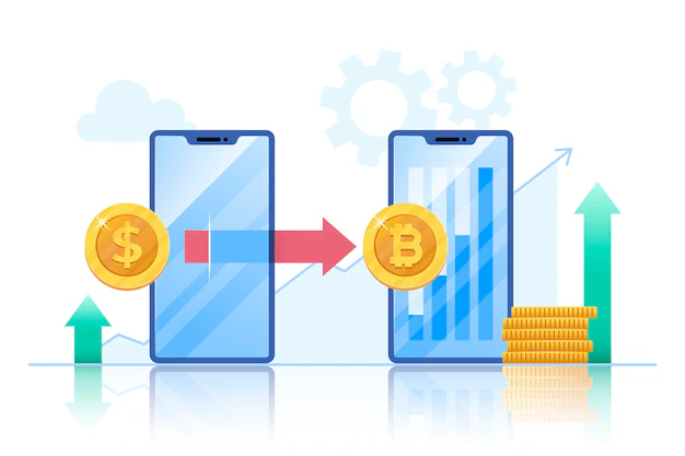 An illustration depicting a Bitcoin transaction showcasing the tool's ability to enhance the speed transfers.